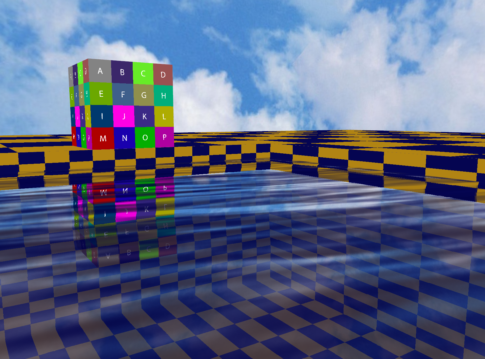 water reflection